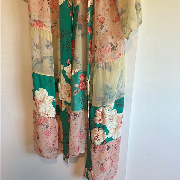 Kori Blue Bell Sleeve Sundress Resort Wear - Picture 5 of 9